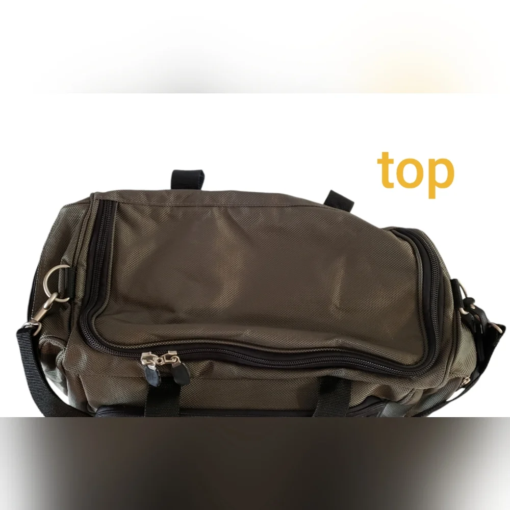 Sharper Image Olive Green Travel Bag Weekender